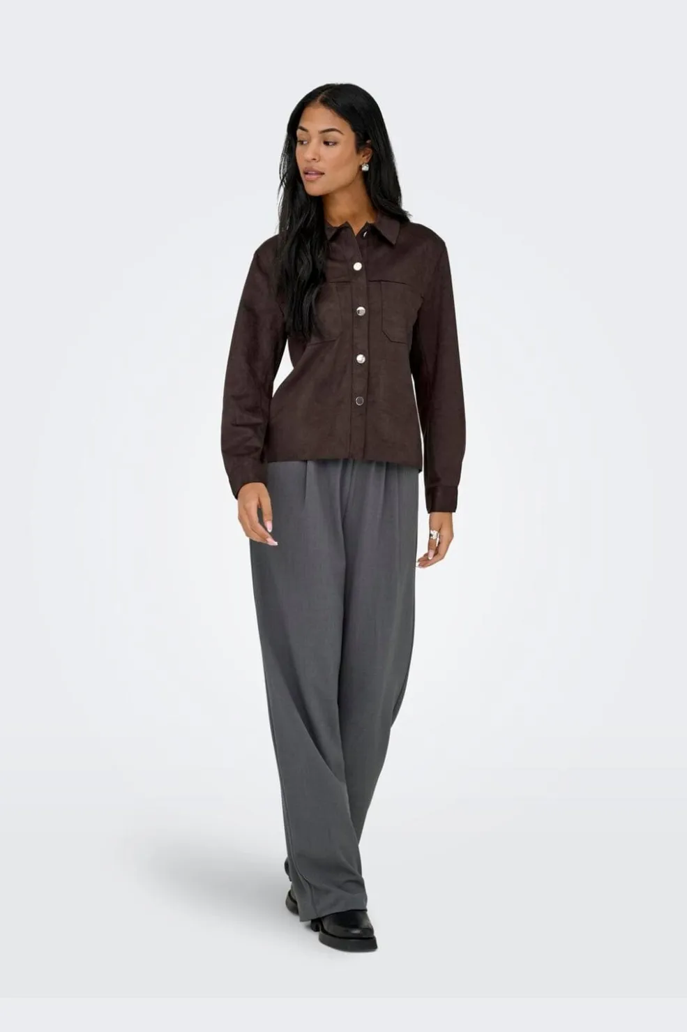 Onlmira L/S Faux Suede Shirt*Only Online