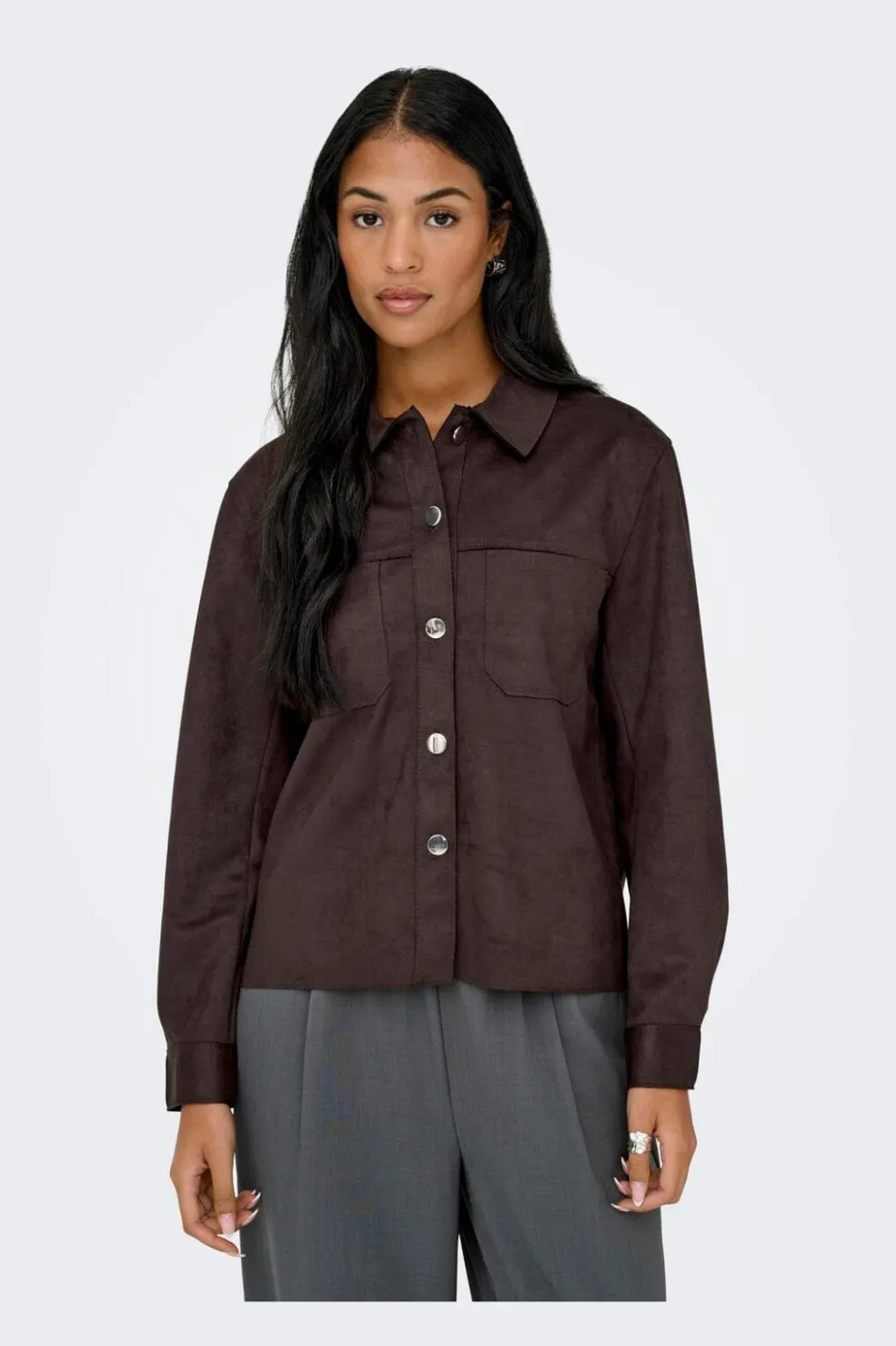 Onlmira L/S Faux Suede Shirt*Only Online