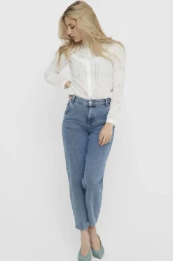 Only Onlmiriam Ls Emb Anglaise Blouse< Bluser & Skjorter|Ammevenligt Tøj