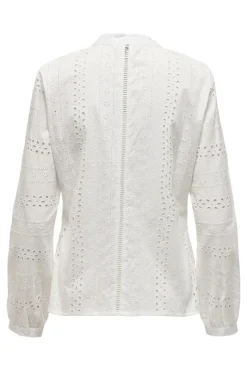 Only Onlmiriam Ls Emb Anglaise Blouse< Bluser & Skjorter|Ammevenligt Tøj