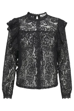 Onlnew Karo Ls Lace Ruffle Top*Only Hot