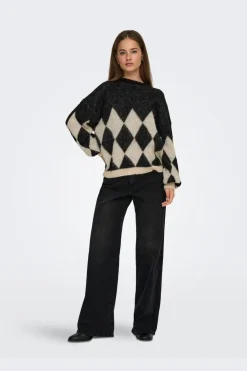 Onlnoeme Life Ls Jq O-Neck Nca Knt*Only New