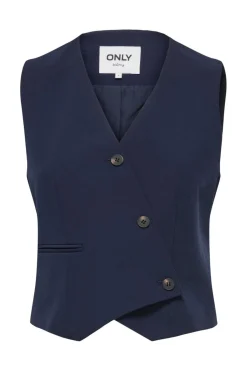 Onlorleen Life S/L Asym Waistcoat Tlr*Only Outlet