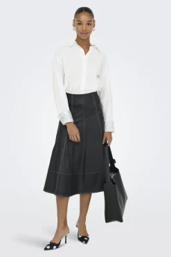 Only Onlpanama Ls Sequines Mix Shirt< Bluser & Skjorter|Ammevenligt Tøj