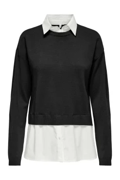 Onlpayson Ls Mix Pullover Knt*Only