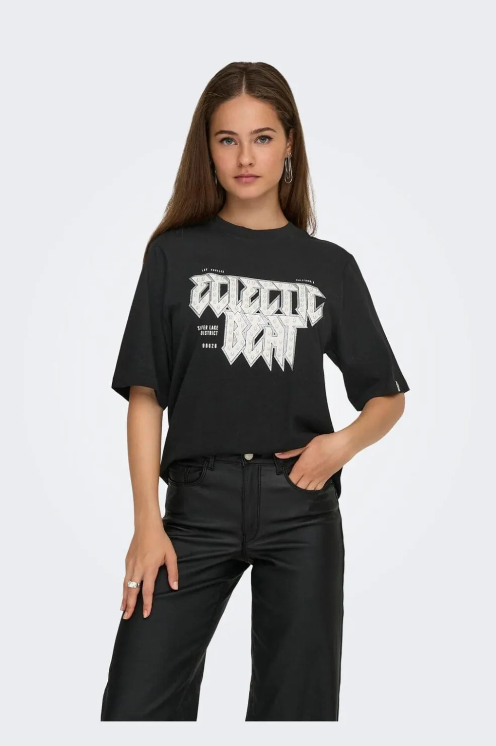 Only Onlpuri Life S/S Top Box Pri< T-Shirts & Toppe