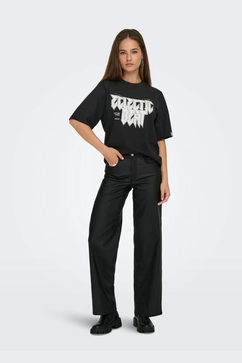 Only Onlpuri Life S/S Top Box Pri< T-Shirts & Toppe