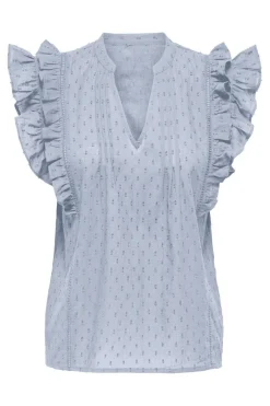 Onlraina S/L V-Neck Ruffle Top Ox*Only Hot