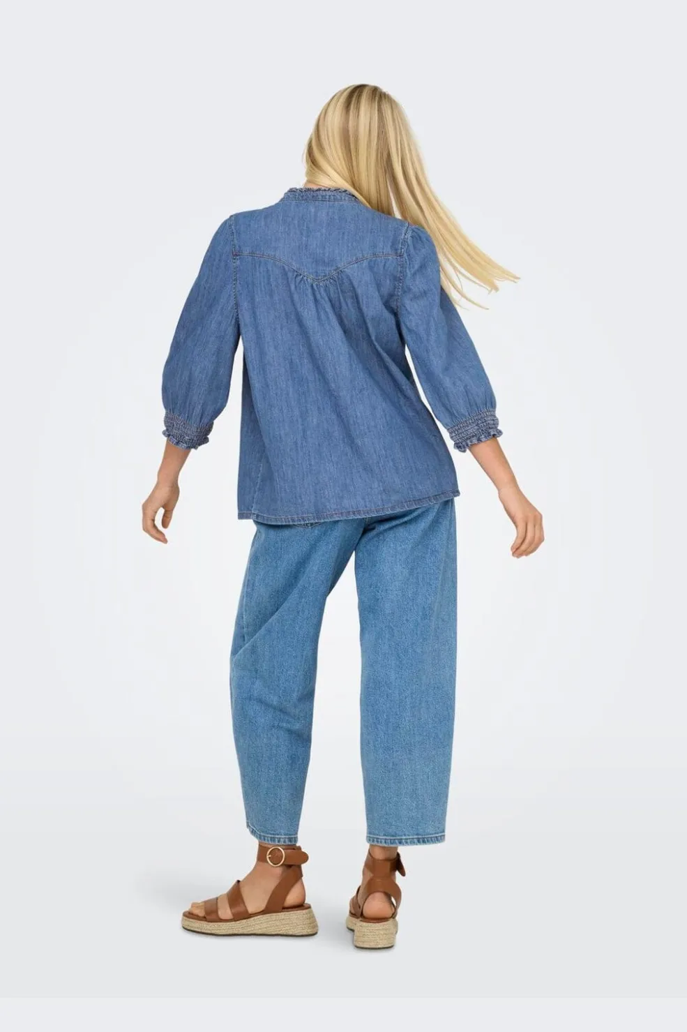 Only Onlraya 3/4 Shirt Akm< Bluser & Skjorter