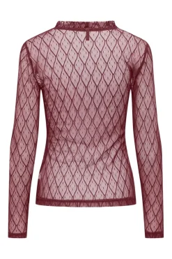 Only Onlsalina L/S Lace Top< Bluser & Skjorter
