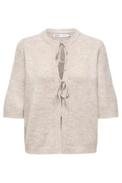 Onlsimoni 2/4 Bow Cardigan Knt*Only Online