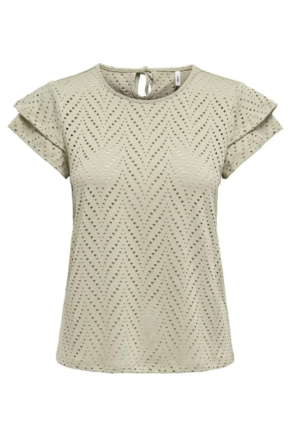 Onlsmilla S/S O-Neck Frill Top*Only Sale