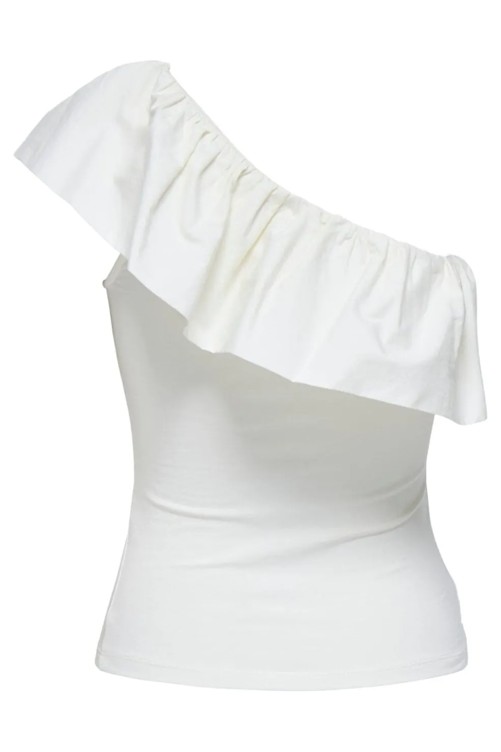 Onlsoffy One Shoulder Mix Top Box*Only Online