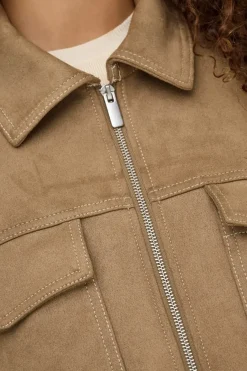 Only Onlstina Life Faux Suede Jacket Cc< Overtøj & Jakker