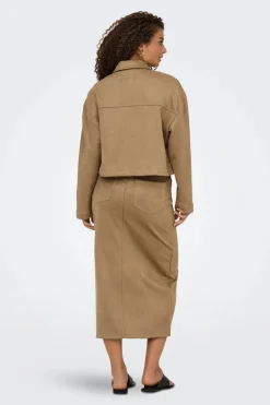 Only Onlstina Life Faux Suede Jacket Cc< Overtøj & Jakker
