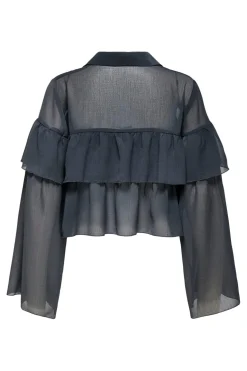 Onlsuzzi L/S Frill Tie Top Ox*Only Hot