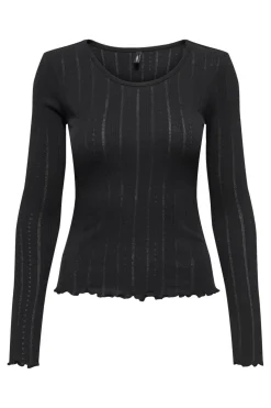 Only Onltenna O-Neck L/S Top< Bluser & Skjorter