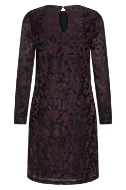 Only Onlthea L/S Flock Dress< Kjoler