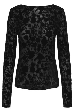 Only Onlthea L/S Flock Top< Bluser & Skjorter