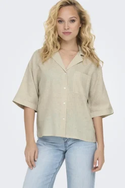 Onltokyo Life Ss Linen Bl Shirt*Only