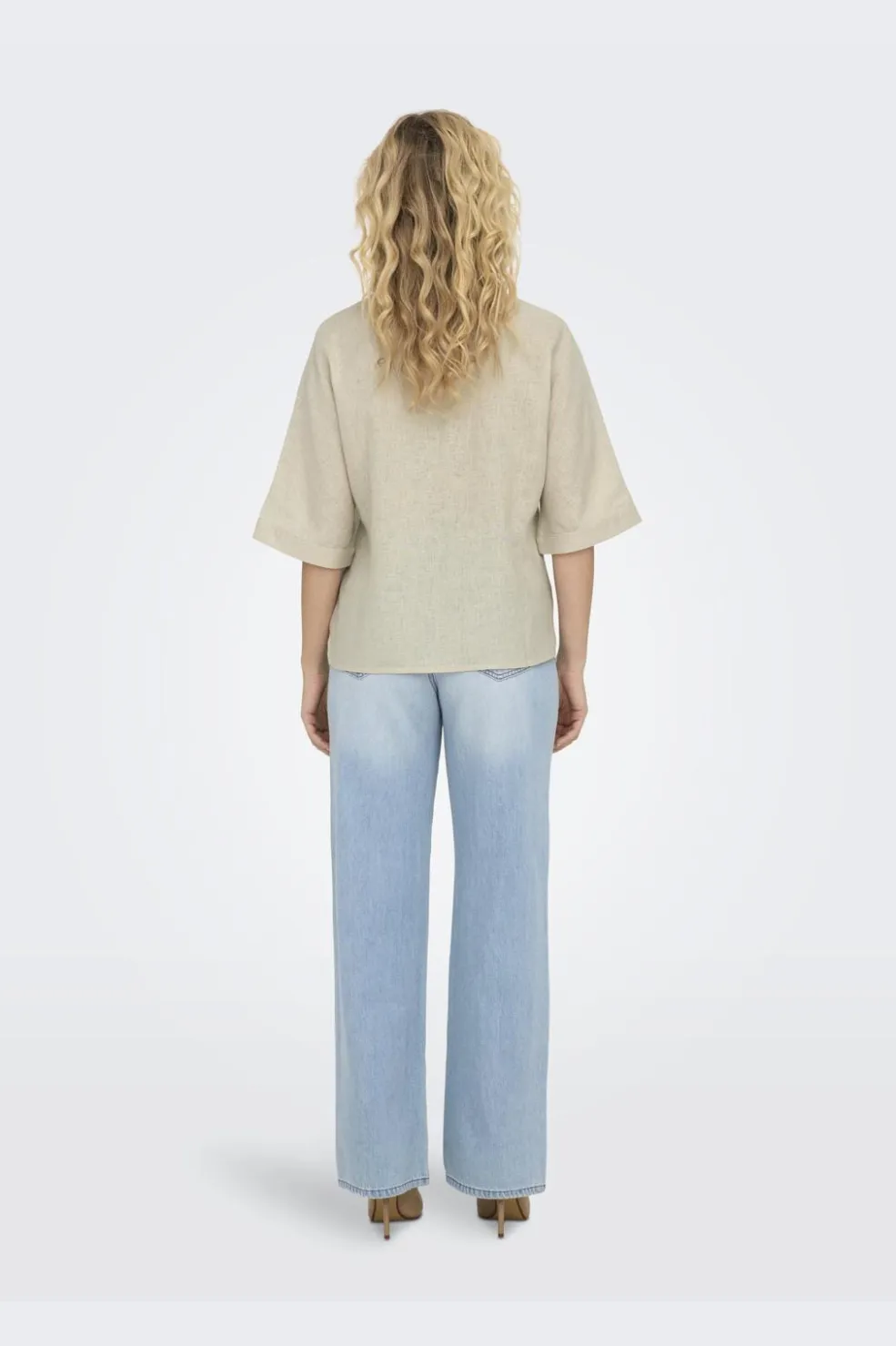 Onltokyo Life Ss Linen Bl Shirt*Only