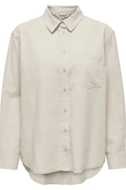 Only Onltokyo L/S Linen Blend Shirt< Bluser & Skjorter|Ammevenligt Tøj