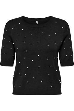 Only Onlvenice Life Ss Pearl O-Neck Knt< T-Shirts & Toppe