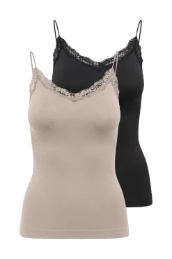 Onlvicky Lace Basic 2-Pack Seamless Top*Only Best