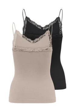 Onlvicky Lace Basic 2-Pack Seamless Top*Only Best