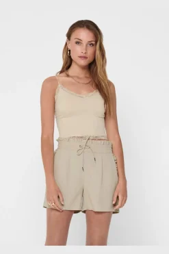 Only Onlvicky Lace Seamless Cropped Top< Nattøj & Lingeri