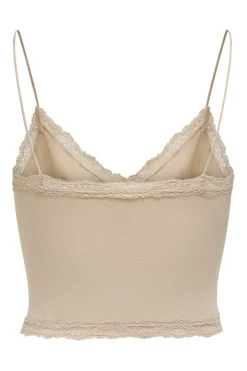 Only Onlvicky Lace Seamless Cropped Top< Nattøj & Lingeri
