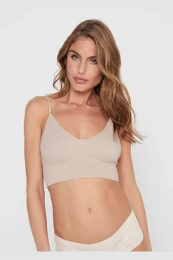 Only Onlvicky Rib Seamless Vneck Top Acc< Nattøj & Lingeri
