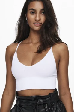 Onlvicky Rib Seamless Vneck Top Acc*Only Best