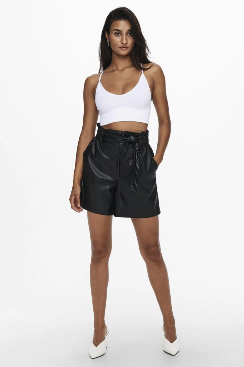 Onlvicky Rib Seamless Vneck Top Acc*Only Best