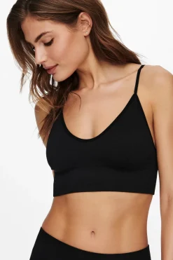 Onlvicky Rib Seamless Vneck Top Acc*Only Discount