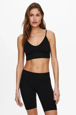 Onlvicky Rib Seamless Vneck Top Acc*Only Discount