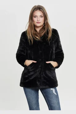 Only Onlvida Faux Fur Coat< Overtøj & Jakker