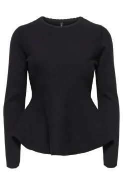 Onlvilda Ls Peplum O-Neck Knt*Only Best