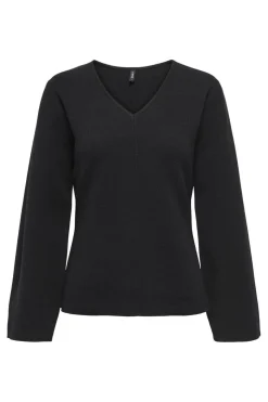 Only Onlviola Ls Fit V-Neck Knt< Strik|Bluser & Skjorter