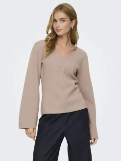 Onlviola Ls Fit V-Neck Knt*Only Online