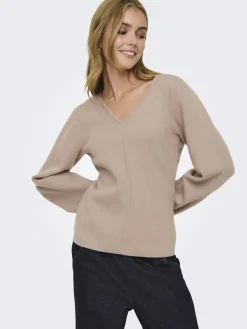 Onlviola Ls Fit V-Neck Knt*Only Online