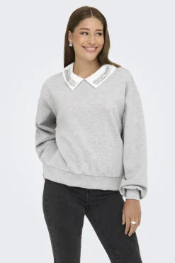 Onlwillow L/S O-Neck Emb. Ub Swt*Only Sale