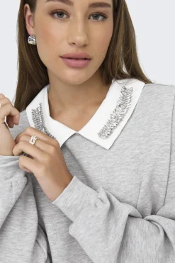 Onlwillow L/S O-Neck Emb. Ub Swt*Only Sale