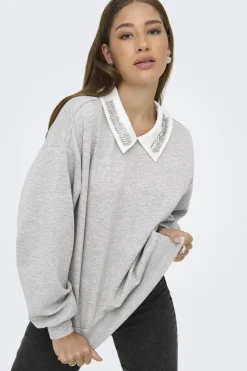 Onlwillow L/S O-Neck Emb. Ub Swt*Only Sale