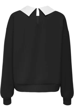 Only Onlwillow L/S O-Neck Emb. Ub Swt< Bluser & Skjorter|Sweatsæt & Comfy Wear