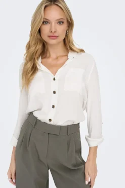 Only asmin Shirt L/S< Bluser & Skjorter|Ammevenligt Tøj