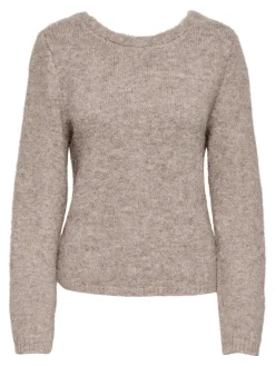 Only Onlzaggie Life Ls V-Neck Reversib Knt< Strik|Bluser & Skjorter