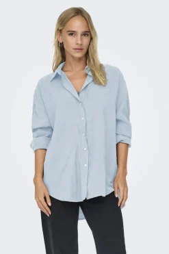 Only Onlzazima L/S Loose Shirt< Bluser & Skjorter|Ammevenligt Tøj