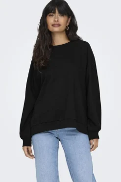 Only Onlzenna L/S Oversize Stone Swt< Bluser & Skjorter|Sweatsæt & Comfy Wear