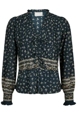 Neo Noir Ora Mini Border Blouse 164597< Bluser & Skjorter|Ammevenligt Tøj